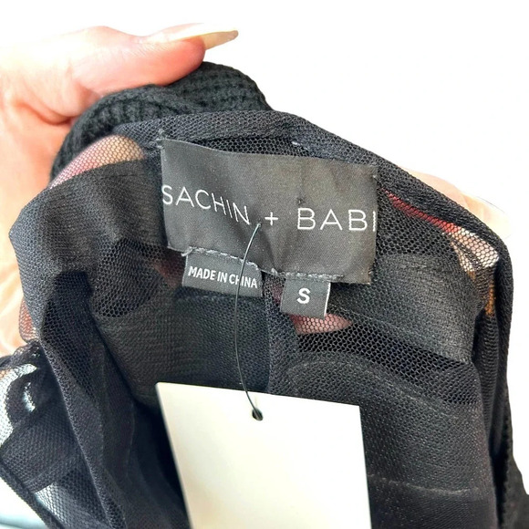 Sachin + Babi Knit Mesh Skeleton Goth Gore Spine Skeleton‎ Sweater Size Small - Picture 8 of 11